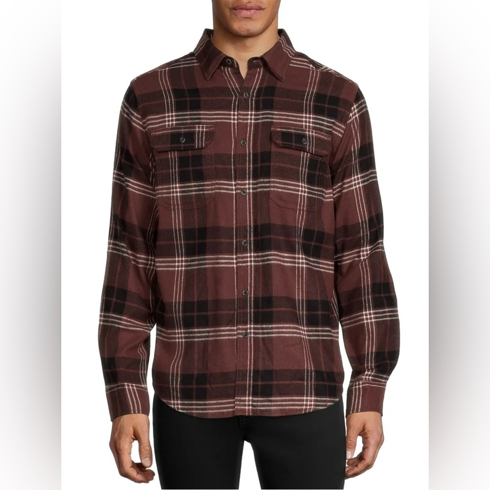 George Men's Plaid Button-Down Shirt